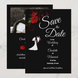 Reserve A Data Casamento de Rosas vermelhas de terno e noiva de s