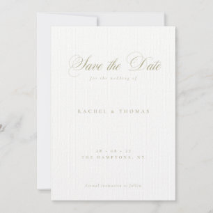 Reserve A Data Casamento de Sage em Monograma de Caligrafia Elega