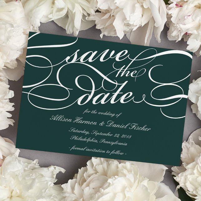Reserve A Data Casamento de Script Clássico Salvar a Data | Hunte (Criador carregado)