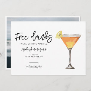 Reserve A Data Casamento de Script de Foto Elegante