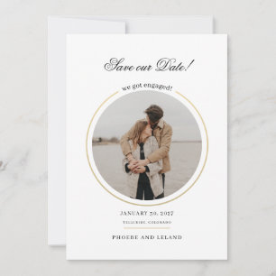 Reserve A Data Casamento de Script de Foto Moderno