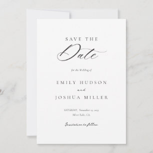 Reserve A Data Casamento de Script Elegante Moderno