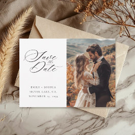 Reserve A Data Casamento de Script Elegante Moderno