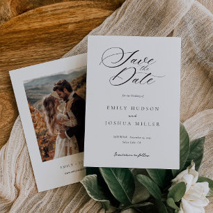 Reserve A Data Casamento de Script Elegante Moderno