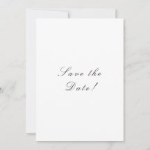 Casamento de Script Elegante Preto e Branco