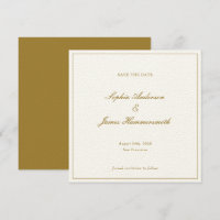Casamento de Script Formal Dourado de Ochre Elegan
