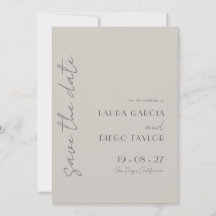 Casamento de Taupe Elegante Simples