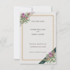 Reserve A Data Casamento de Thistle Celtic Tartan Escocês
