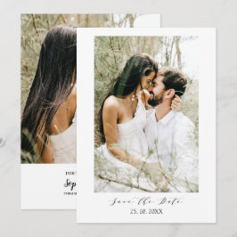 Reserve A Data Casamento de tipografia moderna e simples