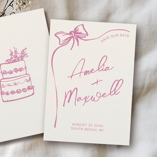 Reserve A Data Casamento de Trendy Na moda desenhado à mão de Arc (Criador carregado)