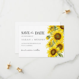 Reserve A Data Casamento de Verão Elegante com Girassóis