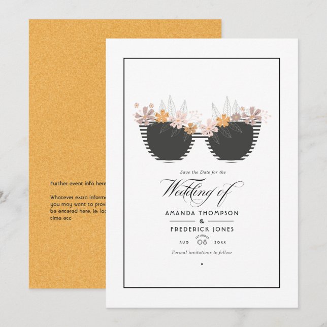 Reserve A Data Casamento de Verão na Praia Legal (Frente/Verso)