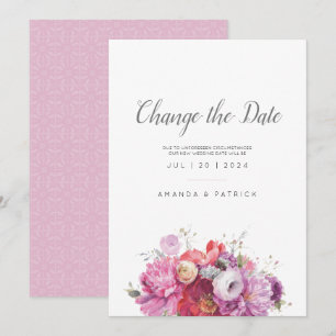 Reserve A Data Casamento De Vidro Floral Cor Floral Rosa Salva A 