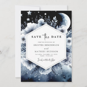 Reserve A Data Casamento de Watercolor Chic Moonlit