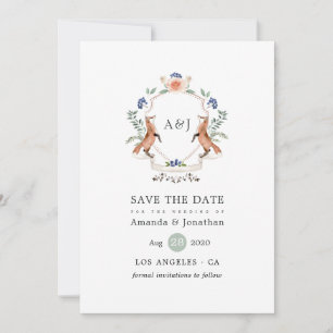 Reserve A Data Casamento de Woodcolor Woodland Laurel Crest Monog