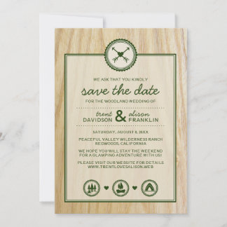 Reserve A Data Casamento de Woodsy & Glamping Salvar as Datas