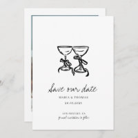 Casamento Desenho Moderno Salve a Data