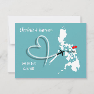 Reserve A Data Casamento Destino Filipinas Salvar a Data