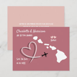 Reserve A Data Casamento Destino Havaí Salvar a Data