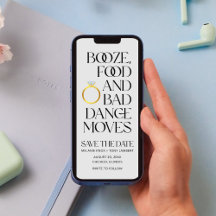 Casamento Digital Único Engraçado Salve a Data