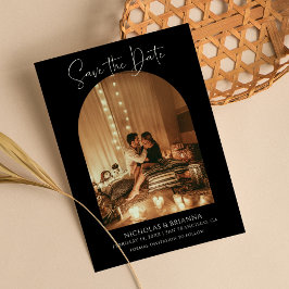 Reserve A Data Casamento do Branca Negra Negra com Foto do Arch E