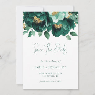 Reserve A Data Casamento do Código QR das Florais Douradas Emeral