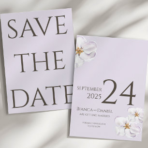 Reserve A Data casamento do primavera florescente da aquarela Sal