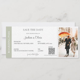 Reserve A Data Casamento dos Sonhos Verde Sage