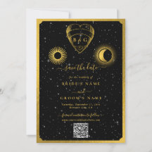 Casamento Dourado das Estrelas Celestiais Crescent