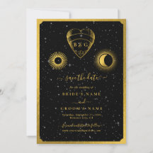 Casamento Dourado das Estrelas Celestiais Crescent