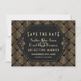 Reserve A Data Casamento Dourado do Excelente Negro Gatsby do Roy
