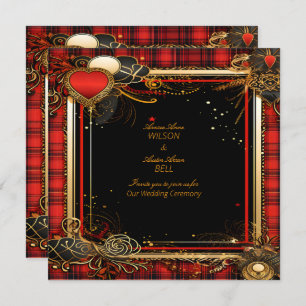 Reserve A Data Casamento Dourado e Preto Natal