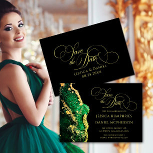 Reserve A Data Casamento Dourado Emerald Green