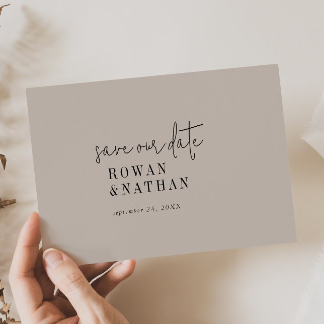 Reserve A Data Casamento EDITÁVEL DE COR Moderna (Criador carregado)