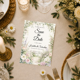 Reserve A Data Casamento Elegância Jardim Secreto Encantado
