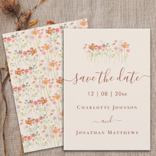 Reserve A Data Casamento Elegante Boho em Prado de Flores Silvest