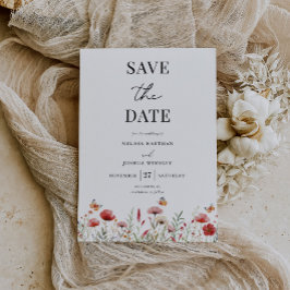 Reserve A Data Casamento Elegante Boho Wildflower
