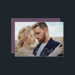 Reserve A Data Casamento elegante com letra moderna<br><div class="desc">Cartão de aviso de casamento elegante com letra moderna. Design moderno minimalista e elegante. Todas as cores podem ser personalizadas.</div>