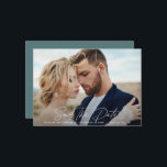 Reserve A Data casamento elegante com script moderno<br><div class="desc">Um casamento elegante com script moderno salve o cartão de data. Design na moda moderno mínimo. Todas as cores podem ser personalizadas.</div>