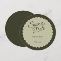 Casamento Elegante De Escamudo Verde Escuro