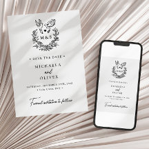 Casamento Elegante De Manuscritos Modernos Minimal