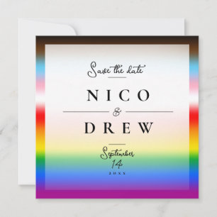 Reserve A Data Casamento Elegante de Orgulho Progressivo LGBTQ+