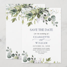 Reserve A Data Casamento Elegante Eucalyptus Greenery