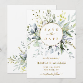Reserve A Data Casamento Elegante Eucalyptus Greenery