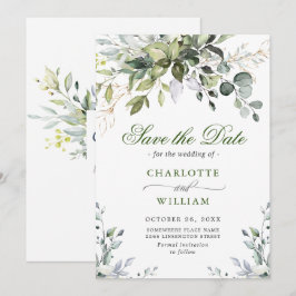 Reserve A Data Casamento Elegante Eucalyptus Greenery