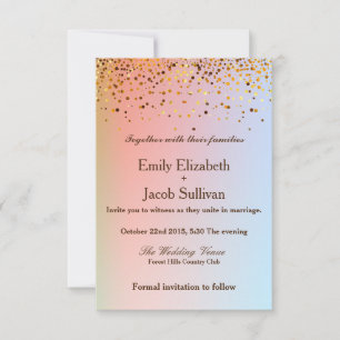 Reserve A Data Casamento Elegante Faux Gold Foil Confetti