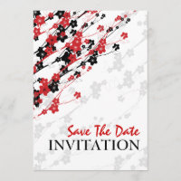 Casamento Elegante Flores Japonesas Vermelhas