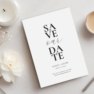 Reserve A Data Casamento Elegante Minimalista