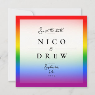 Reserve A Data Casamento Elegante Orgulho LGBTQ+