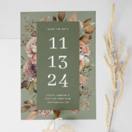 Reserve A Data Casamento em Verde Sage Empoeirado | Floral de Jar